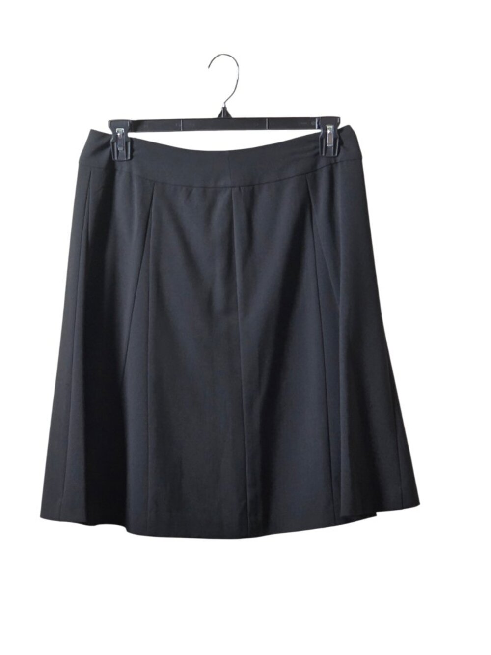 Talbots Womens Sz 12 Black A-Line Skirt NWT Career Office Work Flare Knee Length